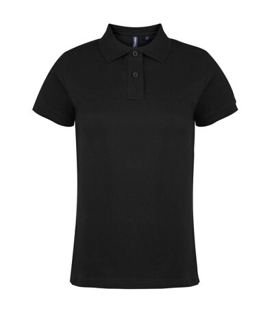 Asquith & Fox Womens/Ladies Plain Short Sleeve Polo Shirt (Black) - UTRW3472