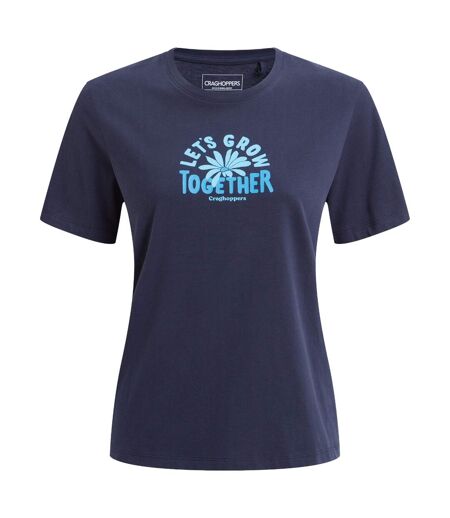 Womens/ladies Malibo Short-sleeved T-shirt Blue Navy Craghoppers