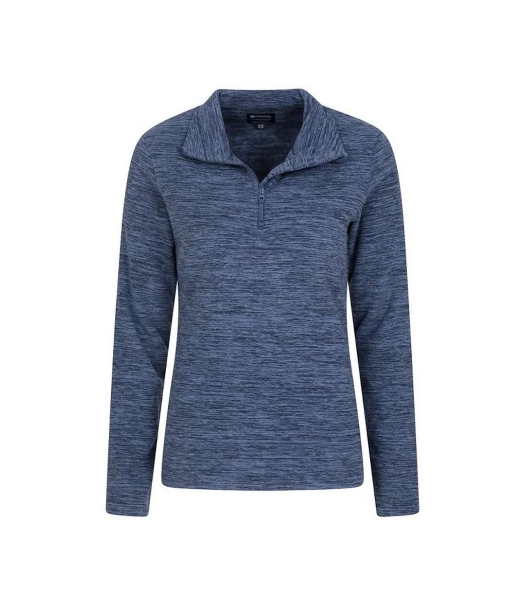 Womens/ladies snowdon melange fleece top dark blue Mountain Warehouse-2
