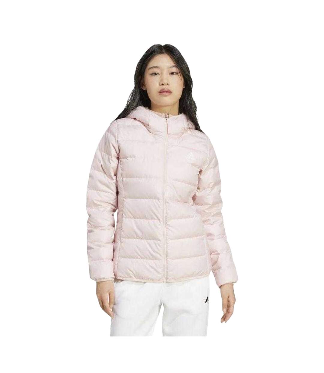 Veste À Capuche Essentials Femme Rose Adidas-1