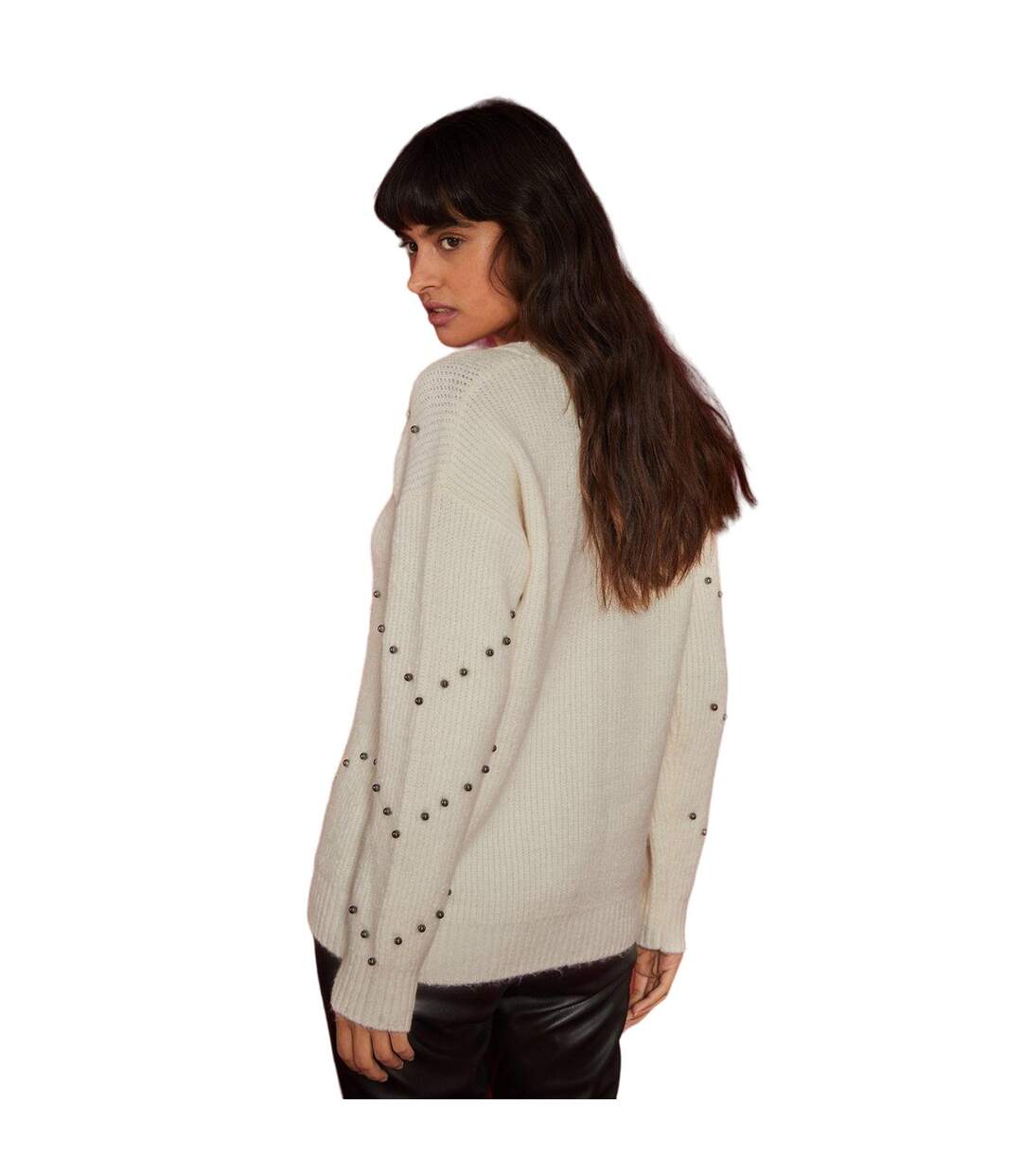 Pull femme blanc cassé Dorothy Perkins