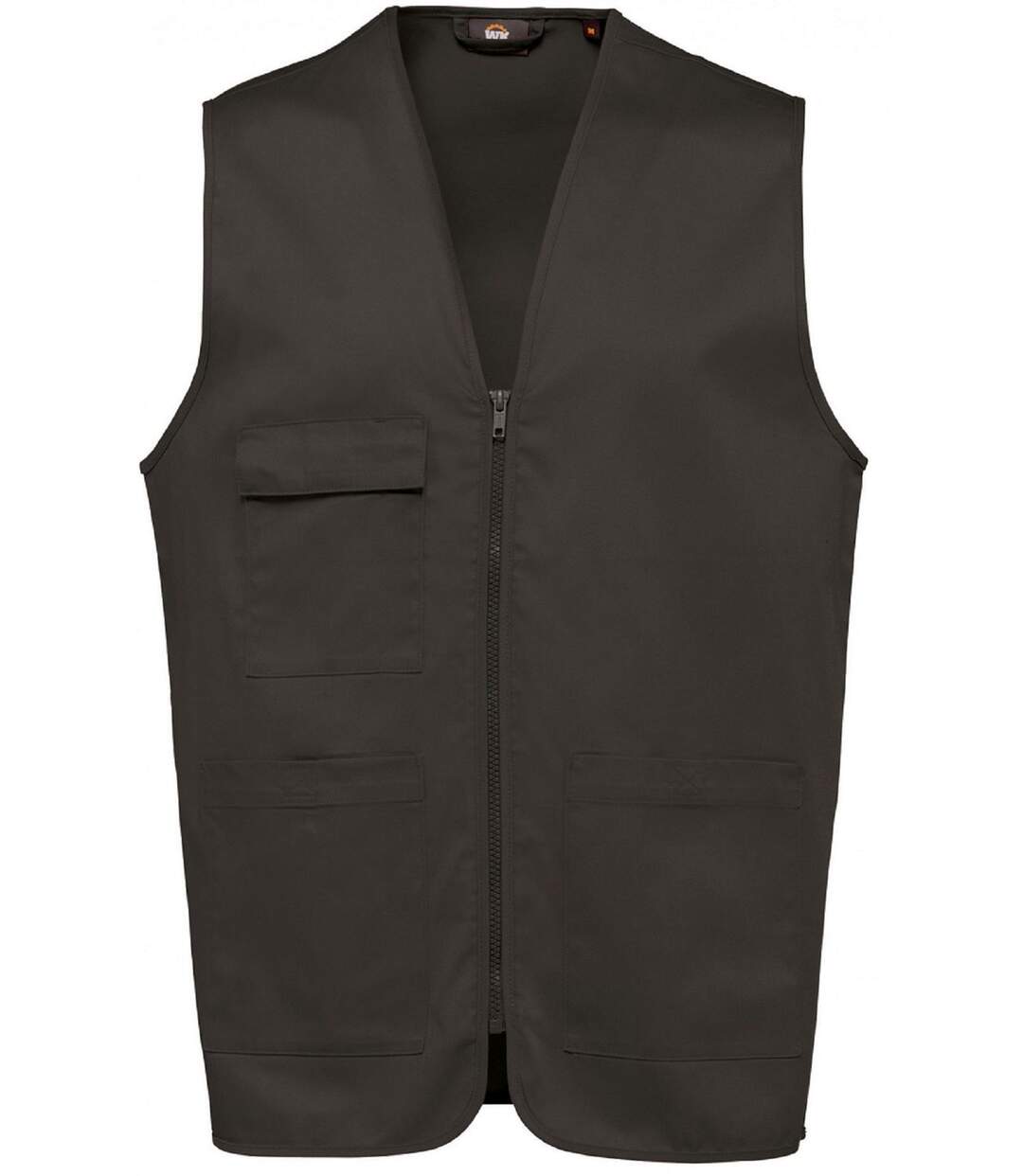 Gilet multipoches léger sans manches - Unisexe - WK608 - gris foncé