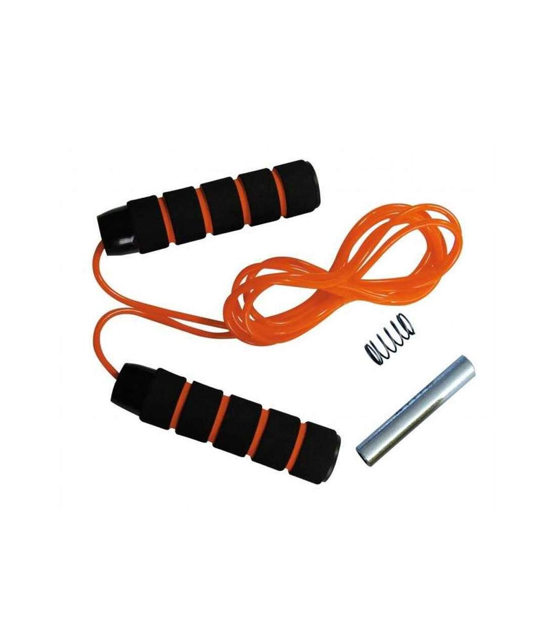 Corde à sauter pvc lestable orange/noir sveltus-1