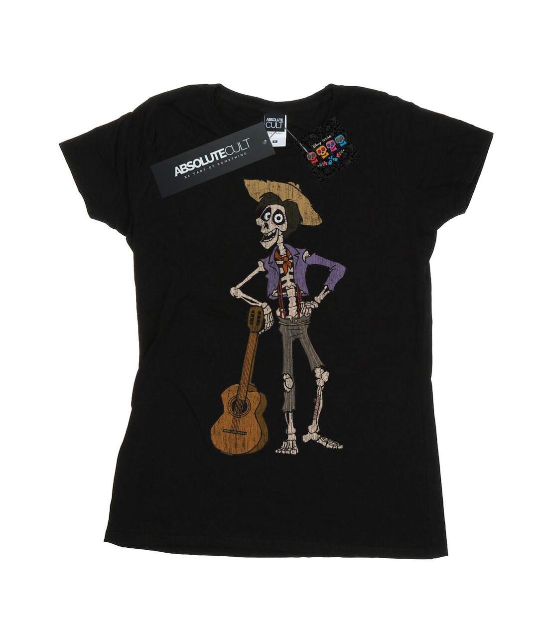 Disney Femme/Les femmes Coco Hector avec guitare - T-shirt en coton (Noir) - UTBI14465-1