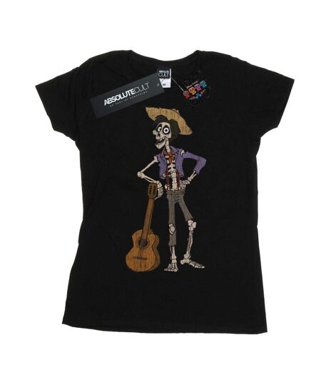 Disney Femme/Les femmes Coco Hector avec guitare - T-shirt en coton (Noir) - UTBI14465