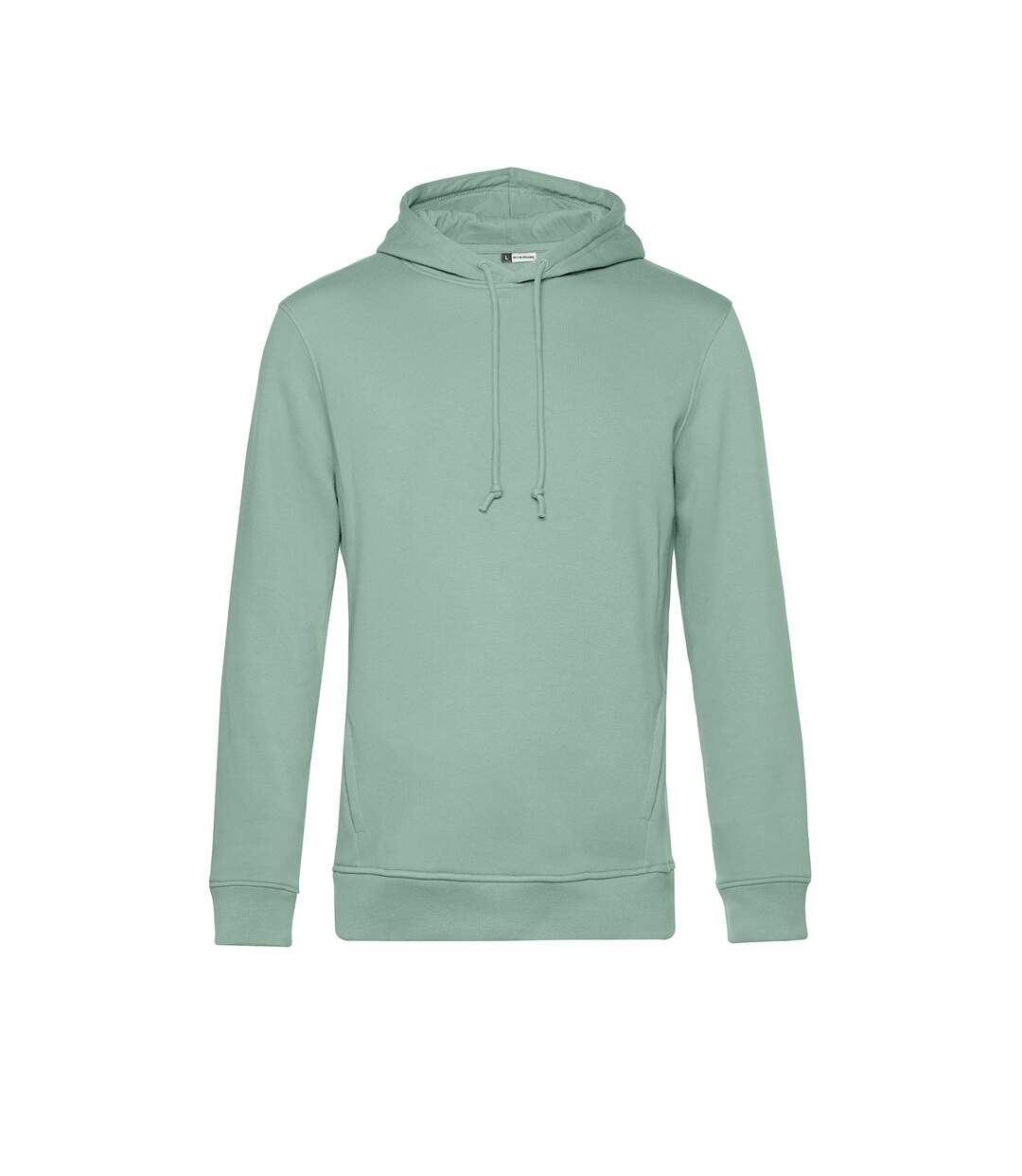 Mens Organic Hoodie Sage Green B&C-1