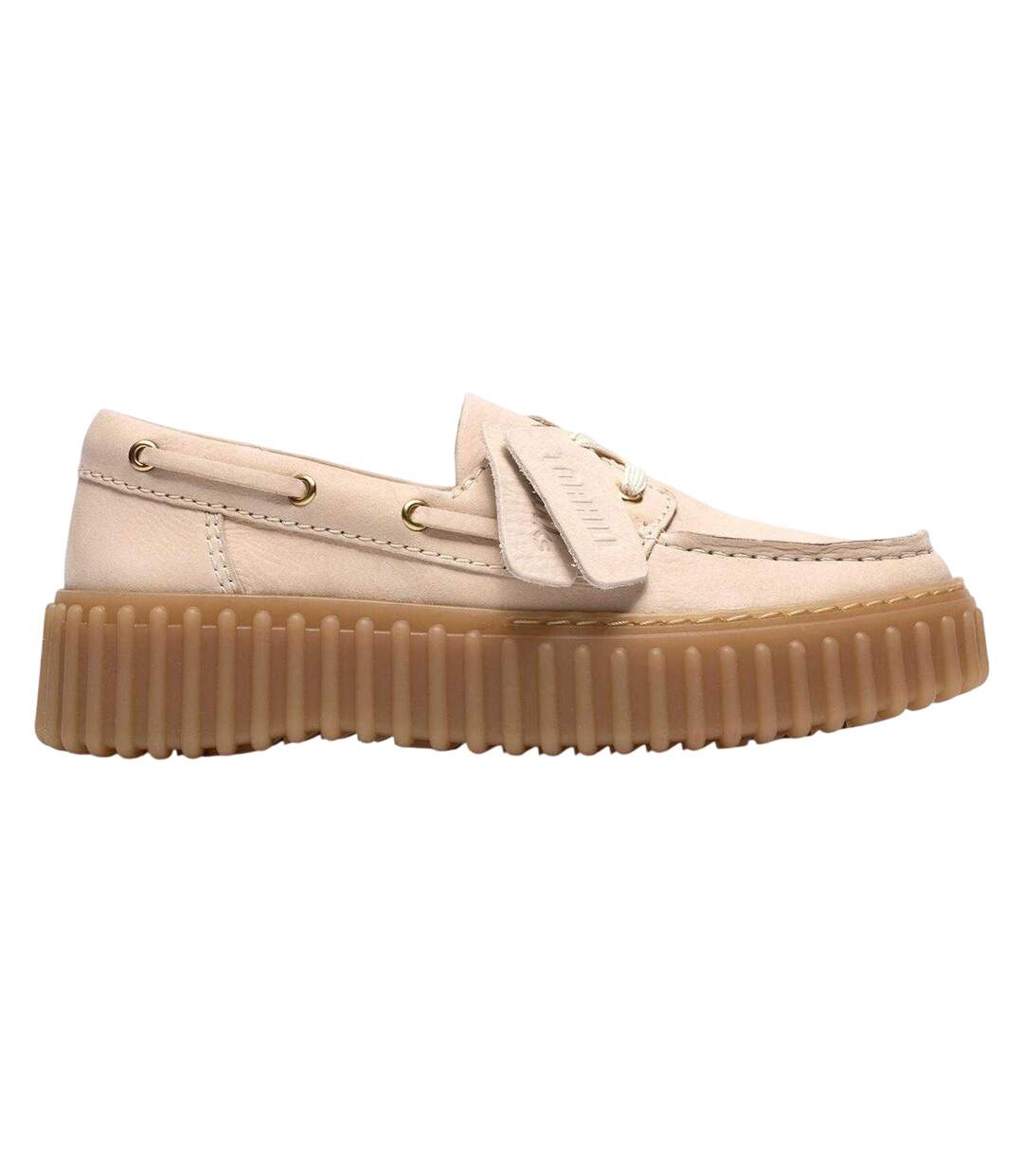 Chaussures Bateau Torhill Femme Crème Clarks-1