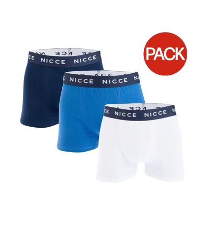 Pack Of 3  Mens Cosum Boxer Shorts  Blue Black White Nicce