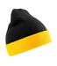 Result Genuine Recycled Unisex Adult Compass Beanie (Black/Yellow) - UTRW7950