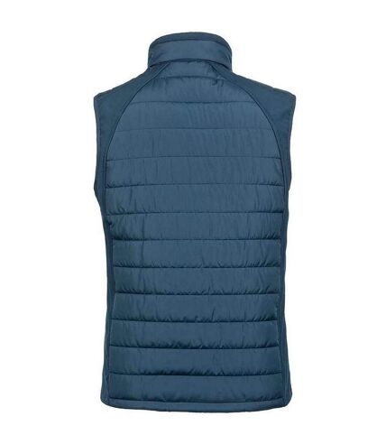 Unisex adult compass softshell padded gilet navy/red Result Genuine Recycled