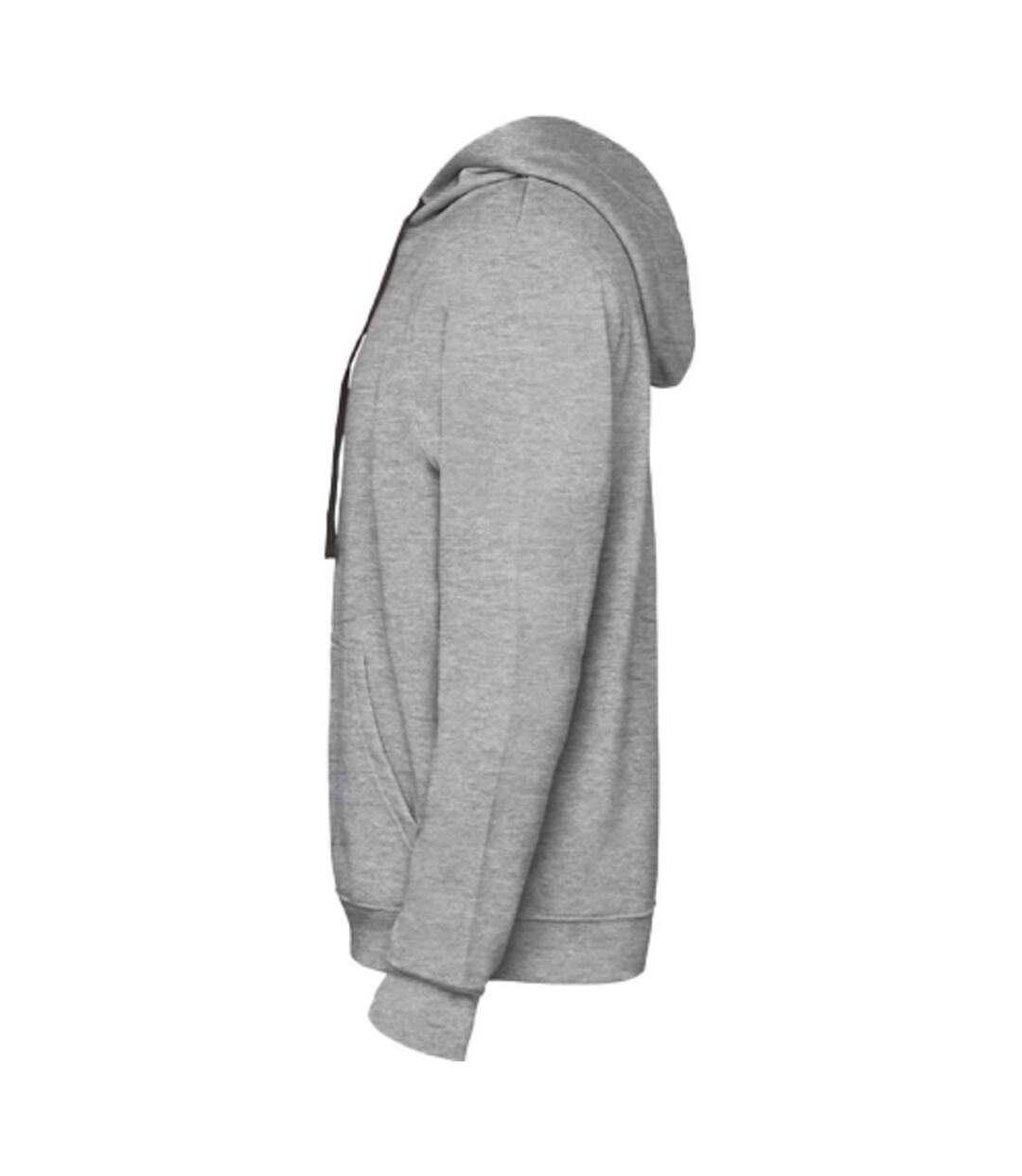 Sweat à capuche urban homme gris chiné / noir Roly