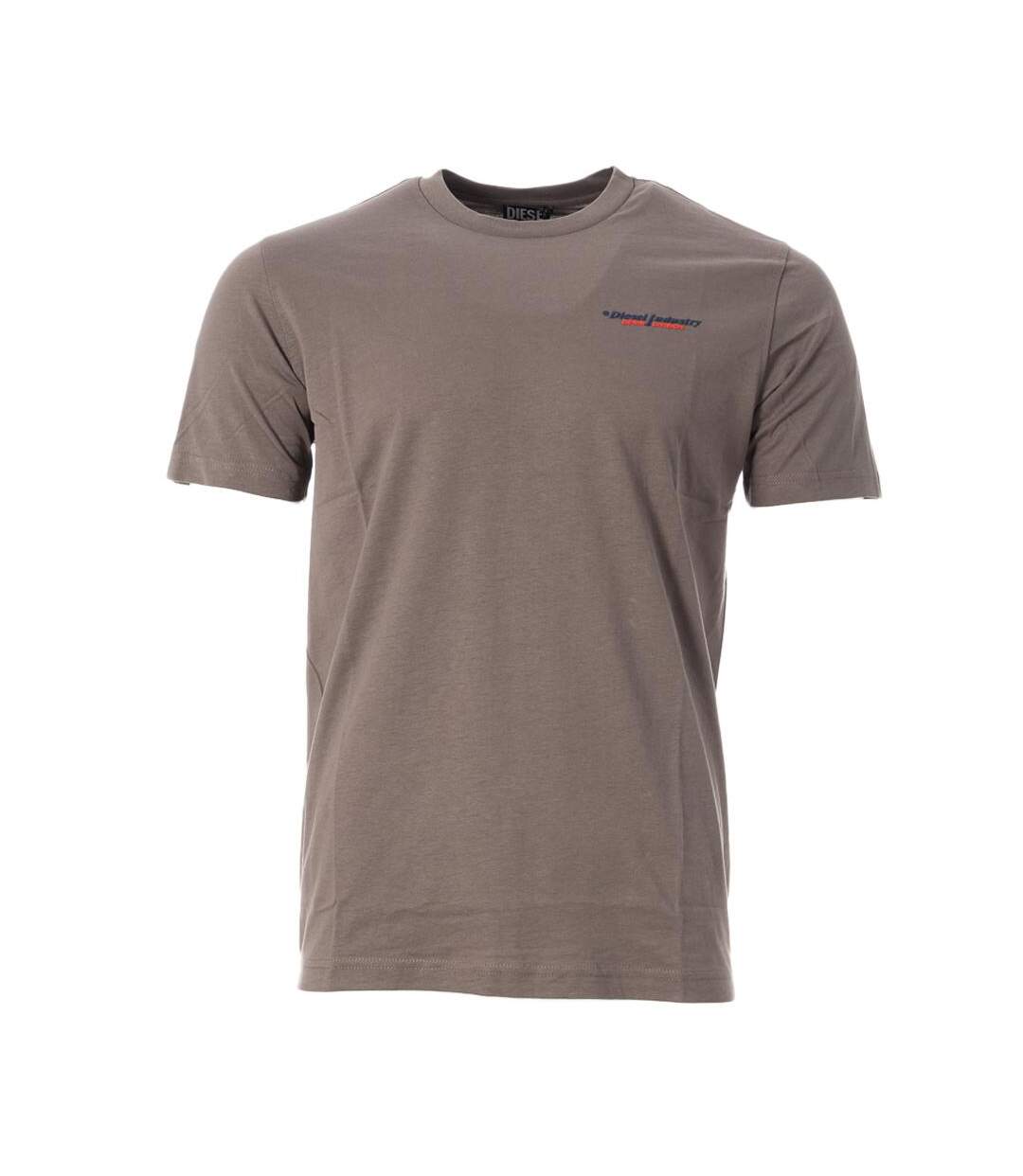 T-shirt gris homme diesel t-just small ind off maglietta - 3xl-1