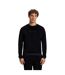 Mens Velour Sweatshirt Black Hugo-1