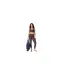 Legging 7/8 Yoga Motif/style Imprimé Serpent Femme Marron Sweaty Betty-1