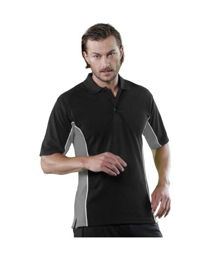 Polo à manches courtes homme noir/gris/blanc GAMEGEAR