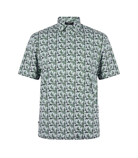 Polo Motif/style Géométrique Trawick Homme Gris Pâle Farah