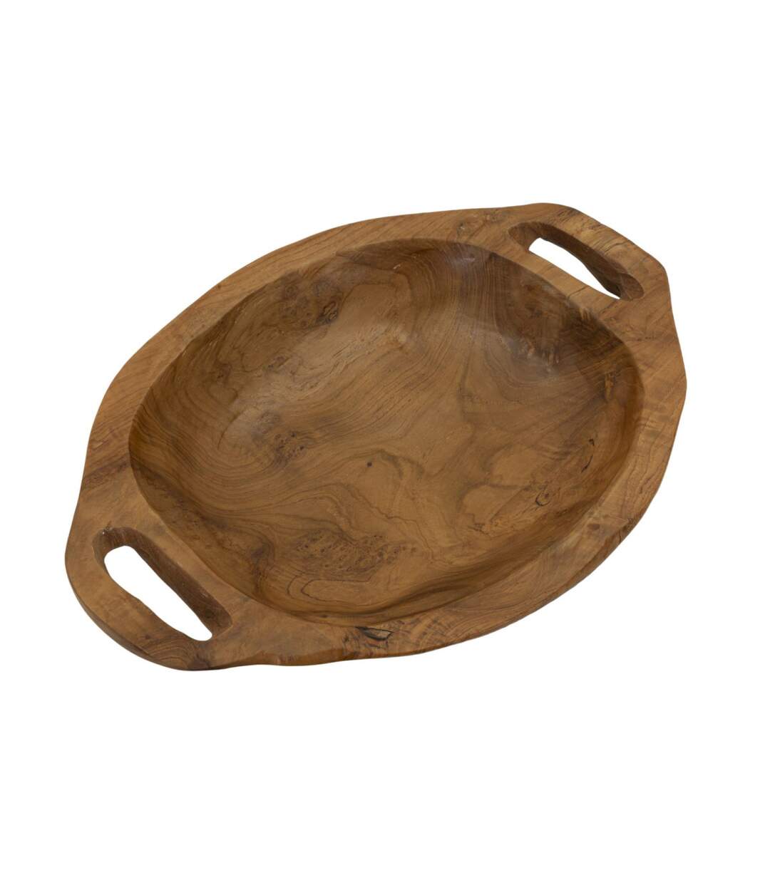 Vide-Poche en Bois Avec Poignées Wan 37cm Naturel-2