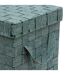 Lot de 2 Boîtes de Rangement Lise 35cm Vert-5