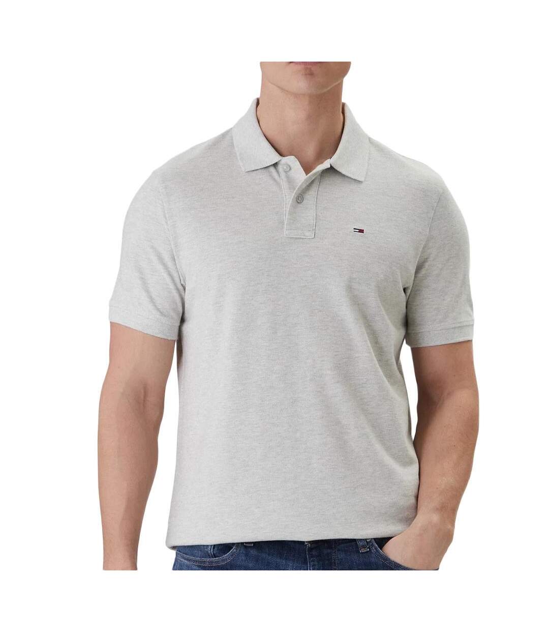 Polo gris homme tommy hilfiger regular-1