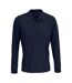 SOLS Unisex Adult Prime Pique Long-Sleeved Polo Shirt (French Navy)
