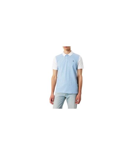 Mens Embroidered Regular Polo Shirt White Original Penguin