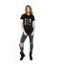 Disney T-shirt boyfriend en coton pour femmes/femmes Frozen Heads (Noir) - UTBI24668-4