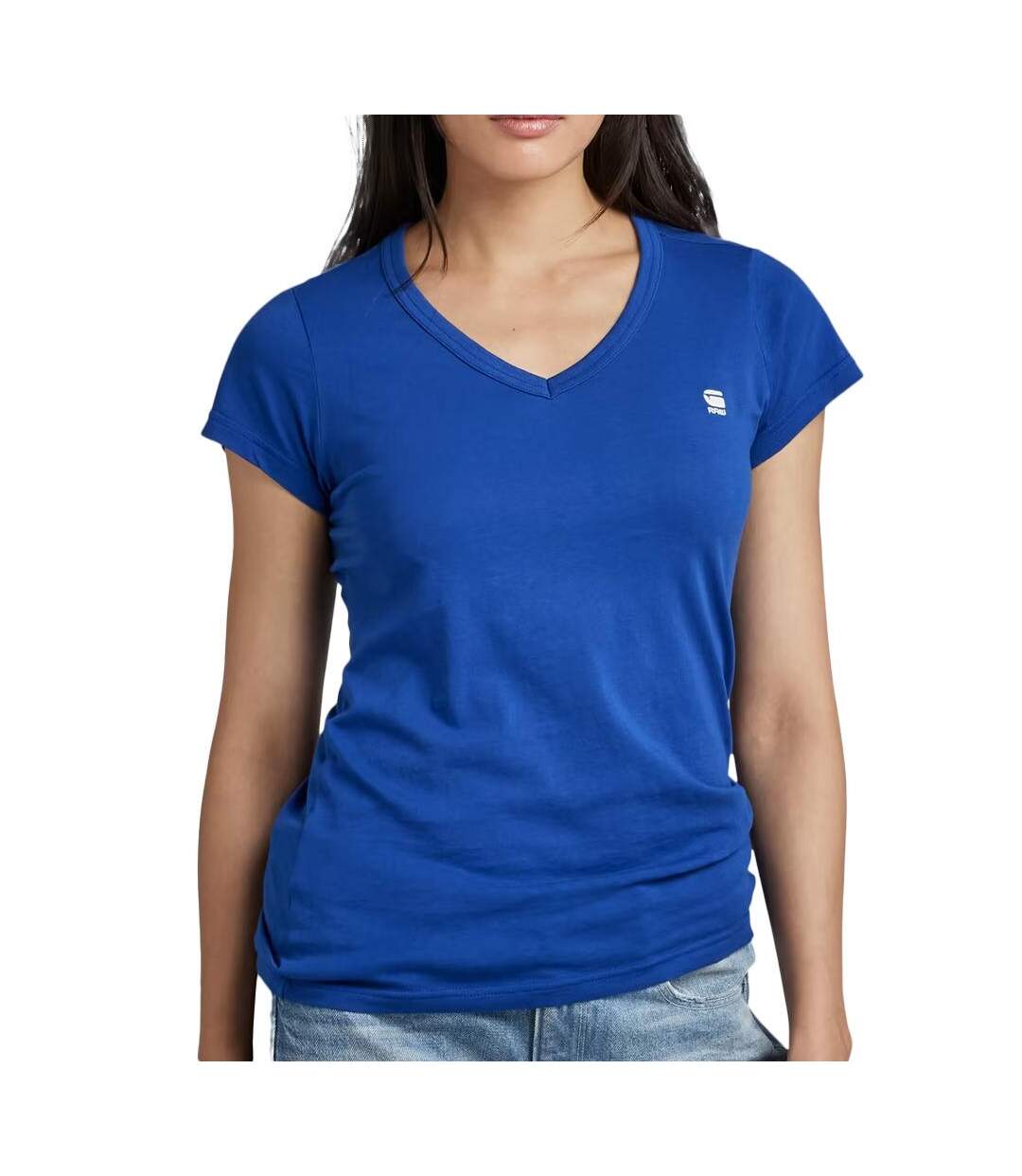 T-shirt Bleu Electrique Femme G-Star Raw Eyben D21314 - S-1