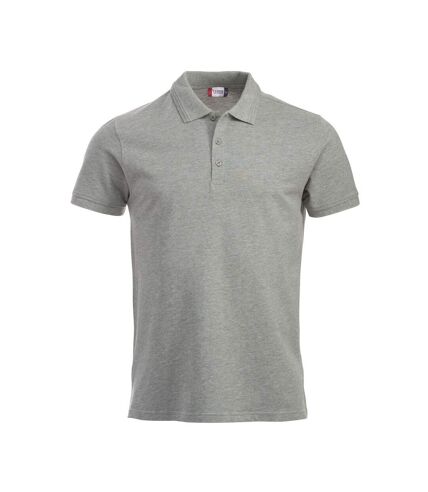 Polo manhattan homme gris Clique