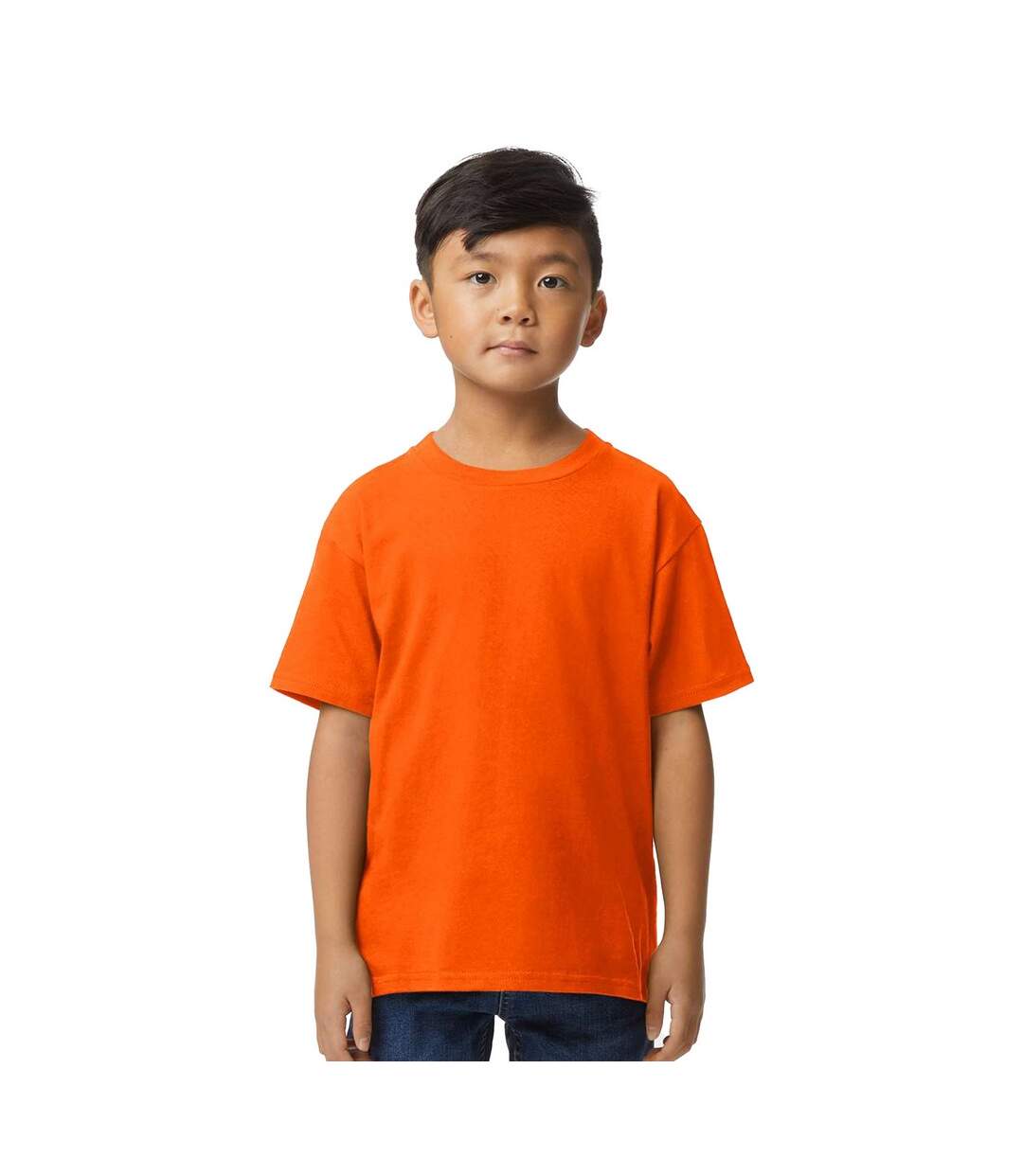 Gildan T-Shirt enfant/enfant de poids moyen au toucher doux (Orange) - UTBC5620-1