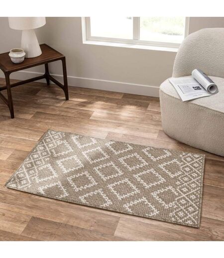 Tapis Tissé Plat Meandro 60x110cm Naturel