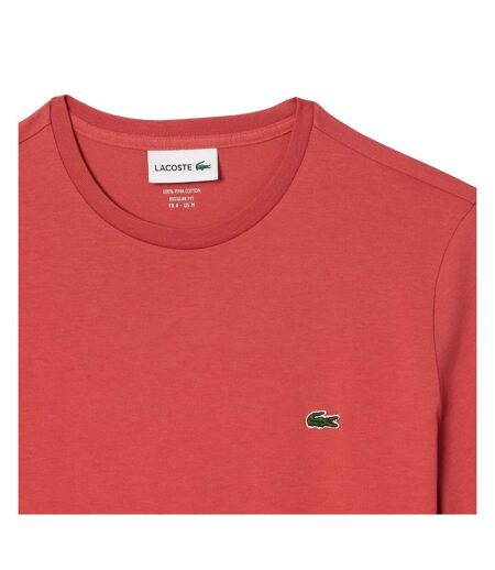 T-shirt pima homme rouge Lacoste