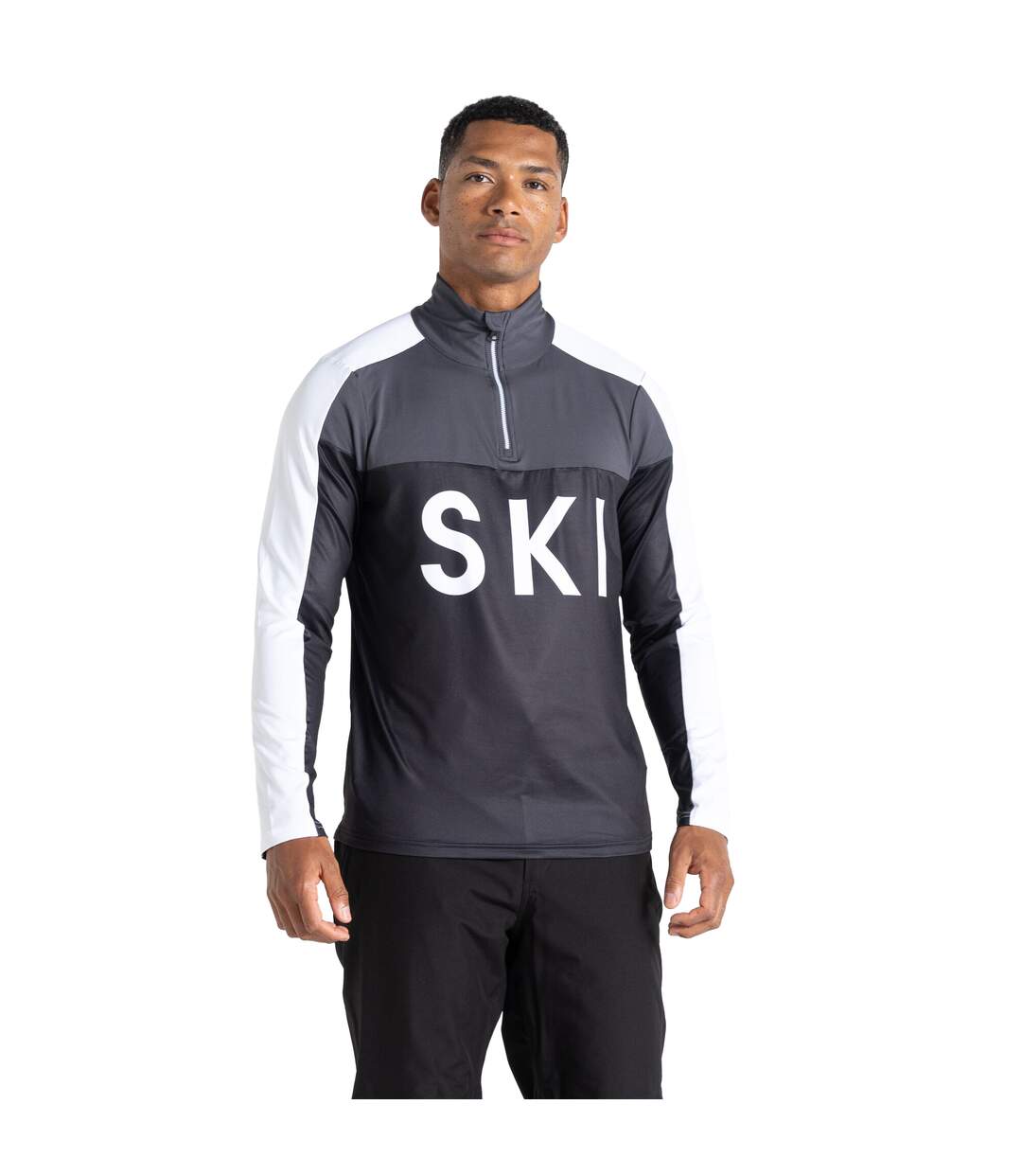 Mens Ski Core Stretch Base Layer Top Black Ebony Dare 2B-4