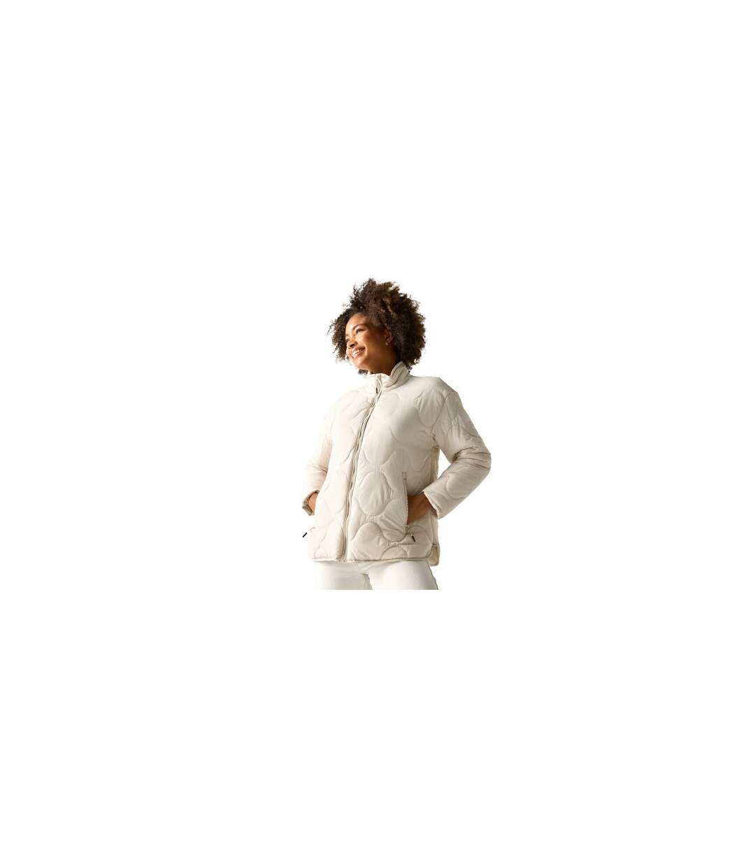 Womens/ladies Carlotte Quilted Padded Jacket Light Vanilla Regatta-1
