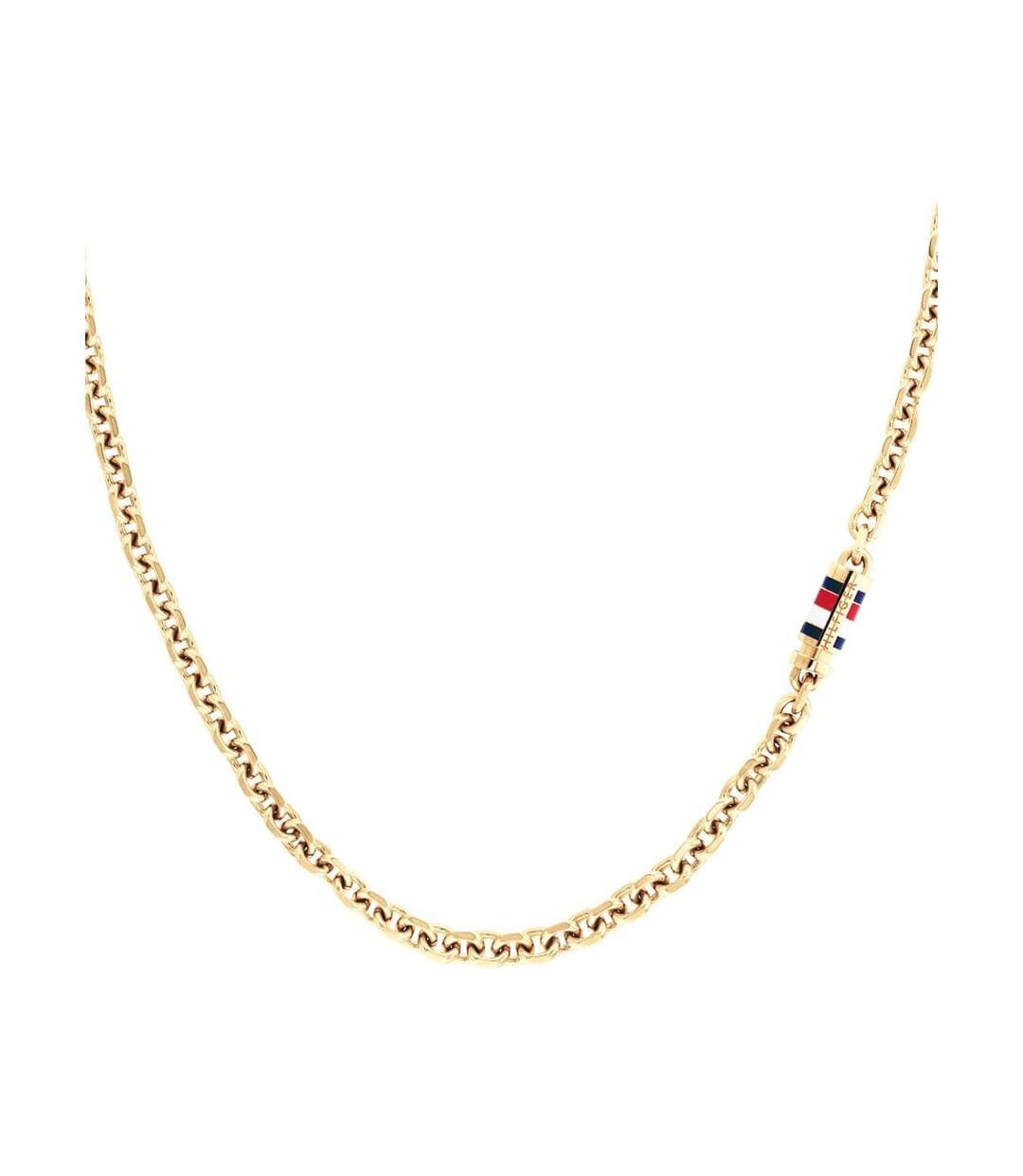 Mens Gold Plated Stainless Steel Necklace One Size Gold Tommy Hilfiger-3