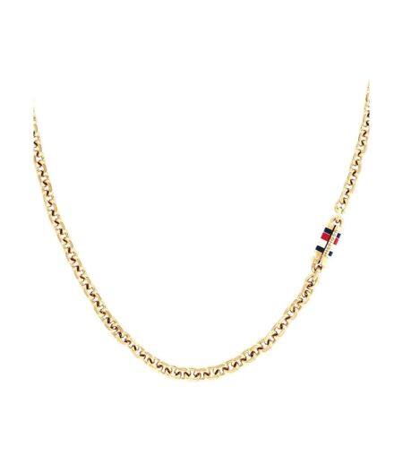 Mens Gold Plated Stainless Steel Necklace One Size Gold Tommy Hilfiger