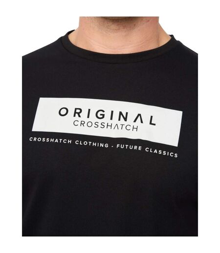 Mens Jamstate T-shirt Black Crosshatch