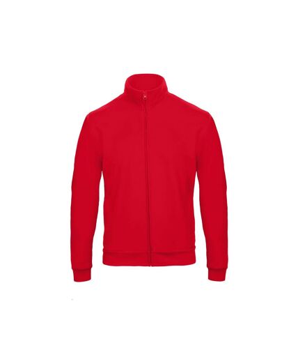 B&C Adults Unisex ID.206 50/50 Full Zip Sweat Jacket (Red) - UTBC3650