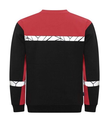 Mens Progression Hi-vis Sweatshirt Black Red Projob