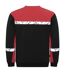 Mens Progression Hi-vis Sweatshirt Black Red Projob-2