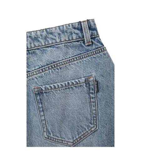 Womens/ladies Kate Denim Mini Skirt Blue Animal