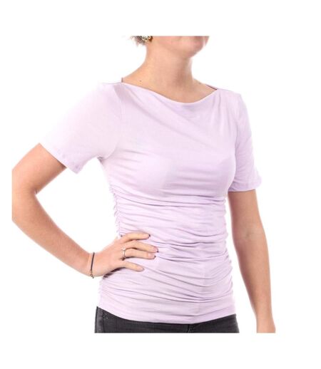 T-Shirt mauve femme vero moda saanvi