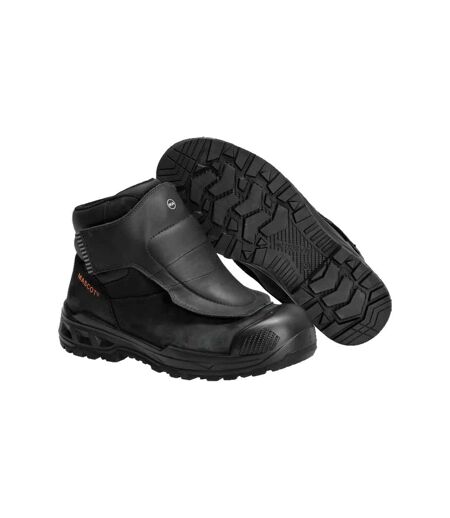 Mens Footwear Industry Nubuck Safety Boots Black Mascot