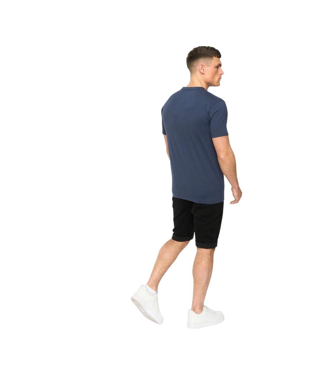 Mens Protrax Cotton T-shirt Navy Crosshatch-3