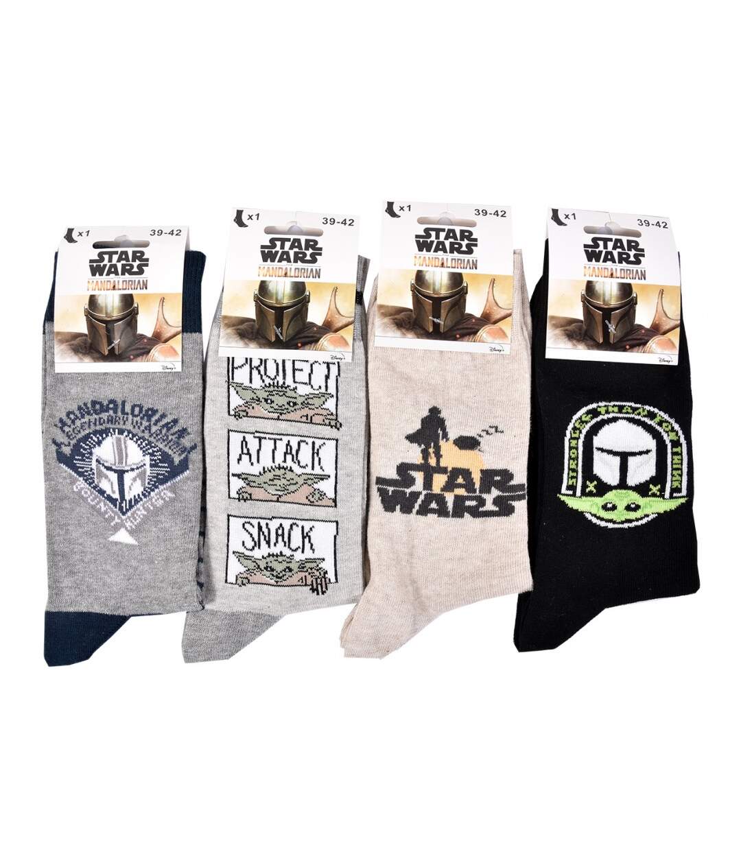 Pack de Chaussettes Adulte Licence Fantaisies-Assortiment modèles photos selon arrivages- - Pack de 4-2