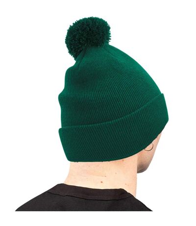 Original Pom Pom Beanie Bottle Green Beechfield