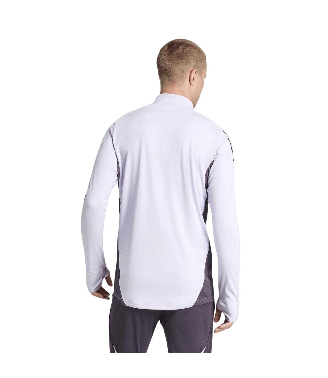 Haut De Survêtement Motif/style Manchester United Fc Homme Violet Noir Adidas-3