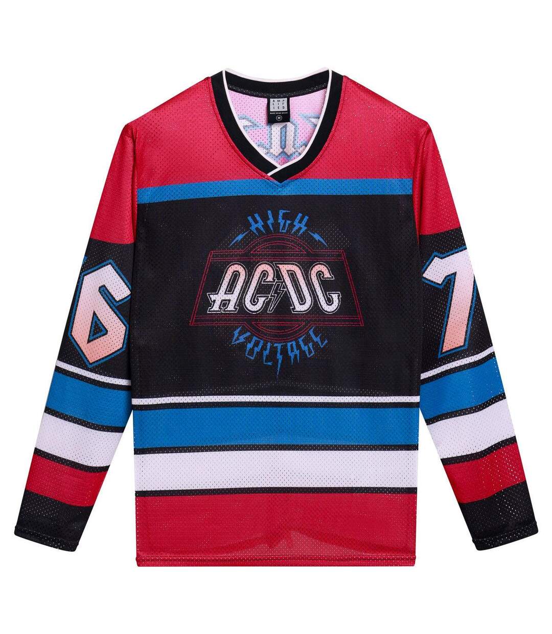 Unisex Adult Acdc Hockey Jersey Black Amplified-1