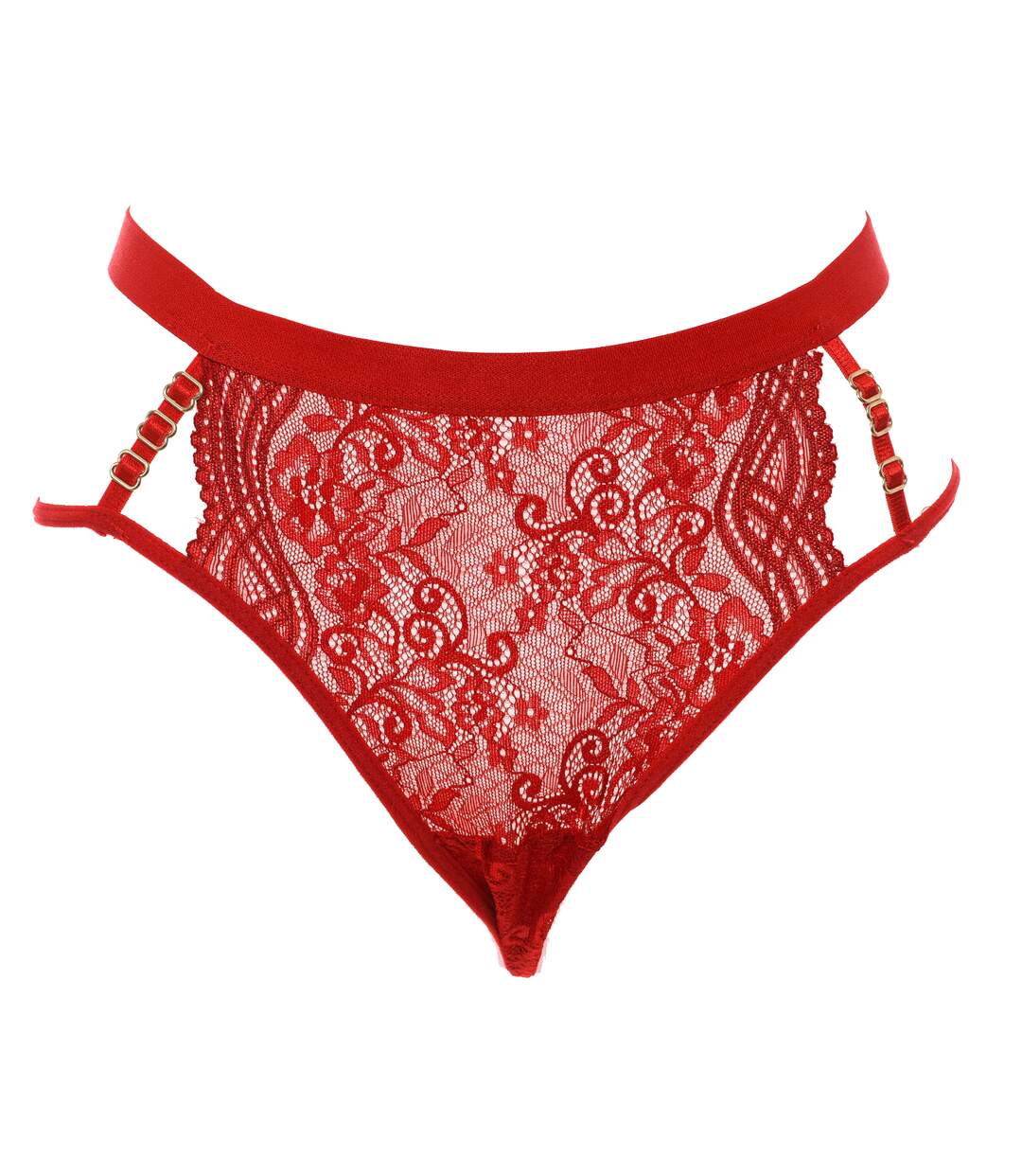 Lace thong with ribbon at the waist for women 21683 Women's thongs, String thong, Women's thong-1