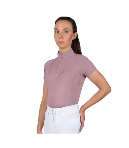 Top de sous-couche à manches courtes midlem femmes/ladies rose poussiéreux Coldstream