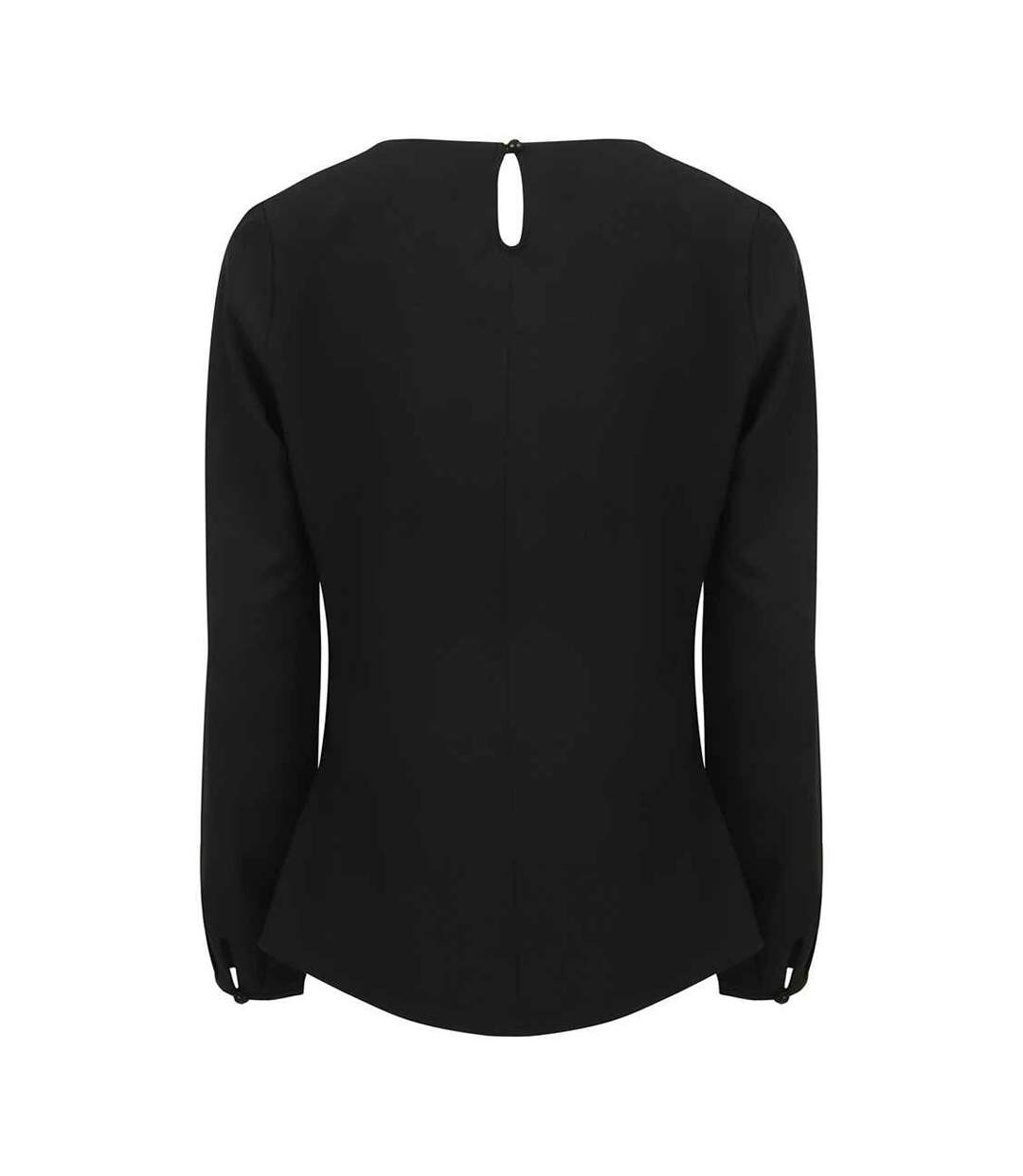 Blouse Manches Longues Femme Noir Henbury-2